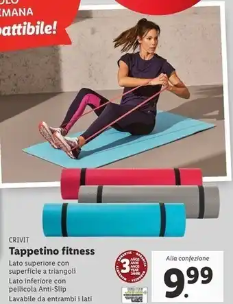 Lidl Crivit tappetino fitness offerta