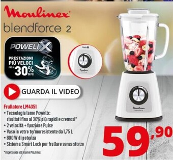 Comet Moulinex blendforce 2 frullatore lm4351 offerta