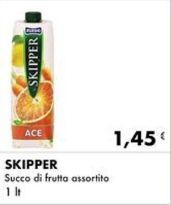 Iper Tosano SKIPPER Succo di frutta assortito 1 lt offerta