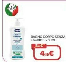 Bimbo Store Chicco Bagno Corpo Senza Lacrime 750ml offerta