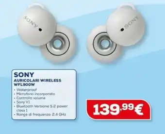 Euronics SONY AURICOLARI WIRELESS WFL900W offerta