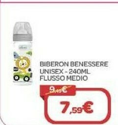 Bimbo Store Chicco Biberon Benessere Unisex 240ml Flusso Medio offerta