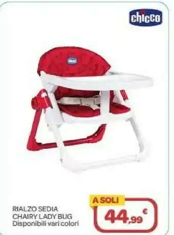 Bimbo Store Chicco Rialzo Sedia Chairy Lady Bug offerta