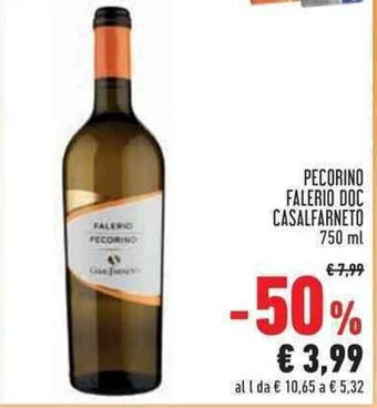 Conad Superstore PECORINO FALERIO DOC CASALFARNETO 750 ml offerta