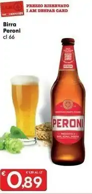 Despar Peroni Birra 660 G(ml) offerta