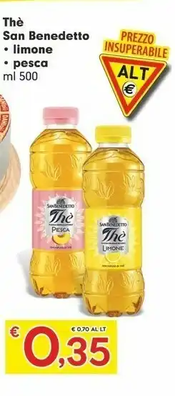 Despar San Benedetto The Deteinato Alla Pesca 500 G(ml) offerta
