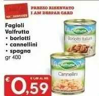 Despar Valfrutta Fagioli Borlotti Biologici 400 G(ml) offerta