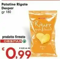 Despar Despar Patatine Rigate offerta