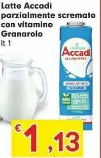 Despar Granarolo Latte Scremato Accadì Alta Digeribilità offerta