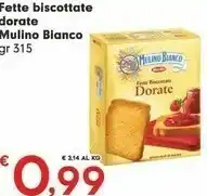 Despar Mulino Bianco Fette Biscottate Le Integrali offerta