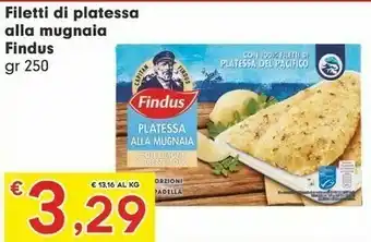 Despar Findus Filetti Di Platessa Alla Mugnaia 250 G(ml) offerta