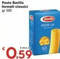 Despar Barilla Rigatoni N. 89 500 G(ml) offerta