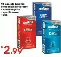 Despar Lavazza 10 Capsule offerta