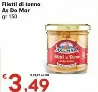 Despar As Do Mar Filetti Di Tonno offerta
