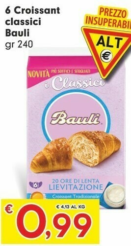 Despar Bauli Il Croissant Classico 240 G(ml) offerta