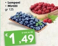 Despar Lamponi / Mirtilli offerta
