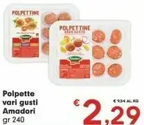 Eurospar Amadori Polpette offerta