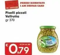 Eurospar Valfrutta Piselli Piccoli offerta