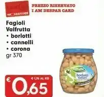 Eurospar Valfrutta Fagioli Borlotti offerta