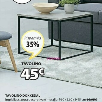 JYSK Tavolino Dokkedal offerta