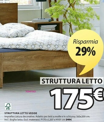JYSK Struttura Letto Vedde offerta