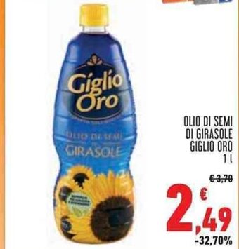Conad Superstore OLIO DI SEMI DI GIRASOLE GIGLIO ORO 1 L offerta