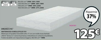 JYSK Dreamzone Materasso A Molle Plus S15 offerta