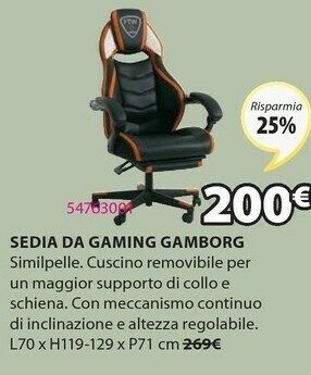Sedia Da Gaming Gamborg