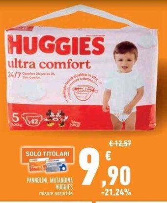 Conad Superstore PANNOLINI, MUTANDINA HUGGIES misure assortite offerta