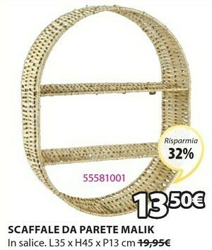 JYSK Scaffale Da Parete Malik offerta