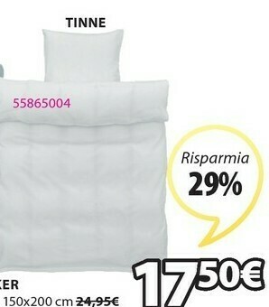 JYSK Completo Copripiumino In Seersucker Tinne offerta