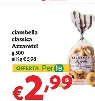 Pam Azzaretti Ciambella Classica offerta
