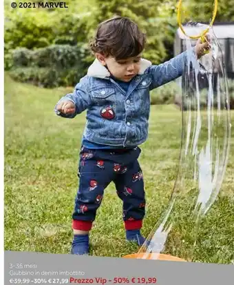 Prenatal 3 - 35 Mesi Giubbino In Denim Imbottito offerta