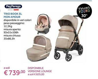 Prenatal Peg Perego Trio Book SL Mon Amour offerta
