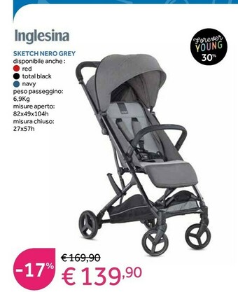 Inglesina Sketch Nero Grey