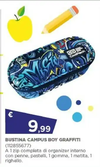Toys Center Coolpack Bustina Campus Boy Graffiti offerta