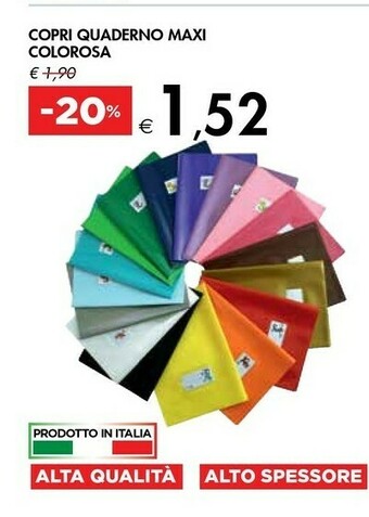 Bennet Copri Quaderno Maxi Colorosa offerta