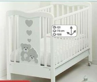 Bimbo Store Foppapedretti Lettino Tnerorso Bianco offerta