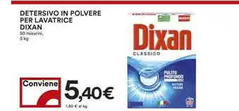 Coop Dixan Detersivo In Polvere Per Lavatrice 3000 G offerta