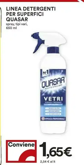 Coop Quasar Linea Detergenti Per Superfici offerta
