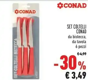 Conad Conad Set Coltelli offerta