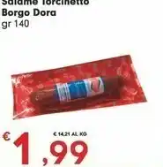 Despar Rana Borgo Dora Salame Torcinetto 140 G offerta