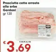 Gardani Prosciutto Cotto Arrosto Alle Erbe 120g