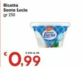 Despar Galbani Ricotta Santa Lucia 250 G(ml) offerta