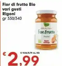 Despar Rigoni Di Asiago - Fior Di Frutta Frutti Di Bosco Bio 330 G(ml) offerta
