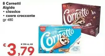 Despar Algida Cornetto Classico Formato Speciale 480 G(ml) offerta