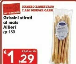 Despar Alfieri Grissini Stirati Al Mais offerta