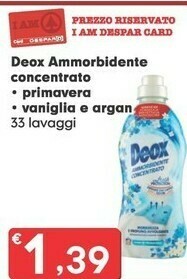 Despar Deox Ammorbidente Concentrato Primavera offerta