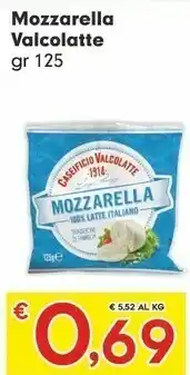 Despar Valcolatte Mozzarella offerta