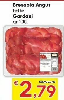 Despar Gardani Bresaola Angus 100 G(ml) offerta